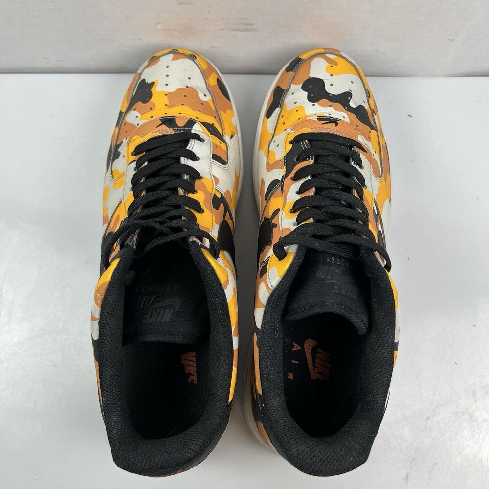 Nike Air Force 1 07 LV8 Orange Low Camo 823511-800 Mens Size 11 - Picture 6 of 10